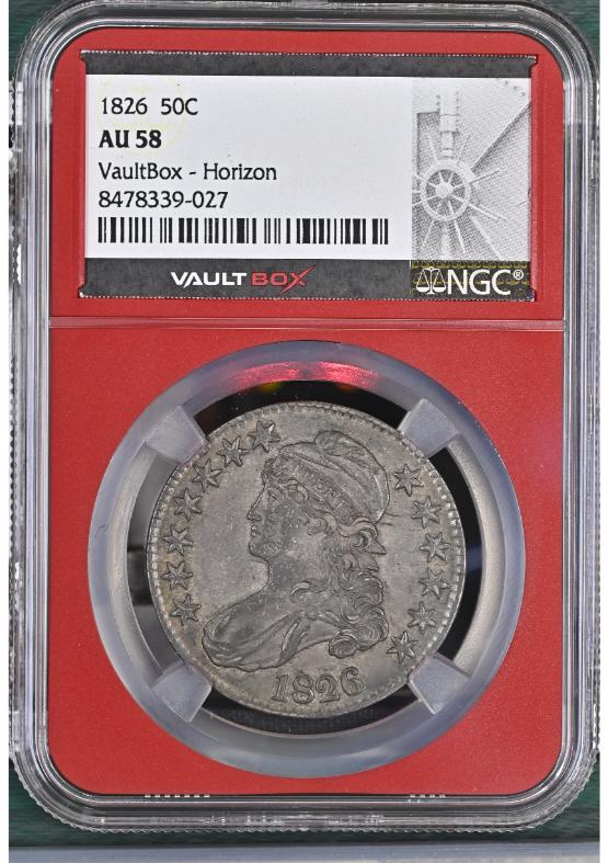 1826 50C NGC AU58 FRONT