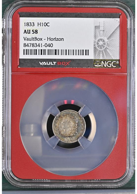 1833 H10C NGC AU58 FRONT