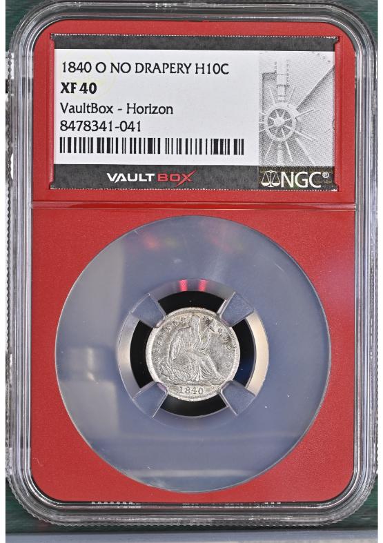 1840-O NO DRAPERY H10C NGC XF40 FRONT