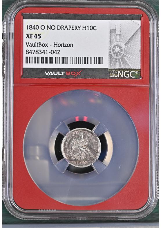 1840-O NO DRAPERY H10C NGC XF45 FRONT