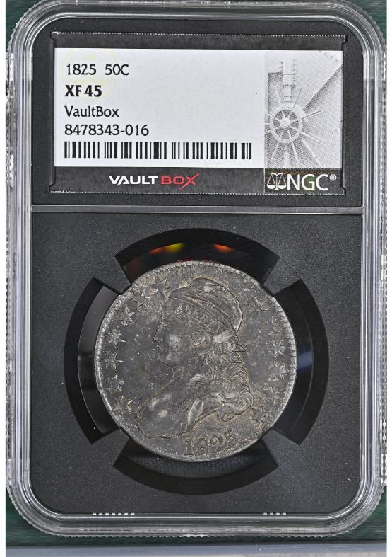 1825 50C NGC XF45 FRONT