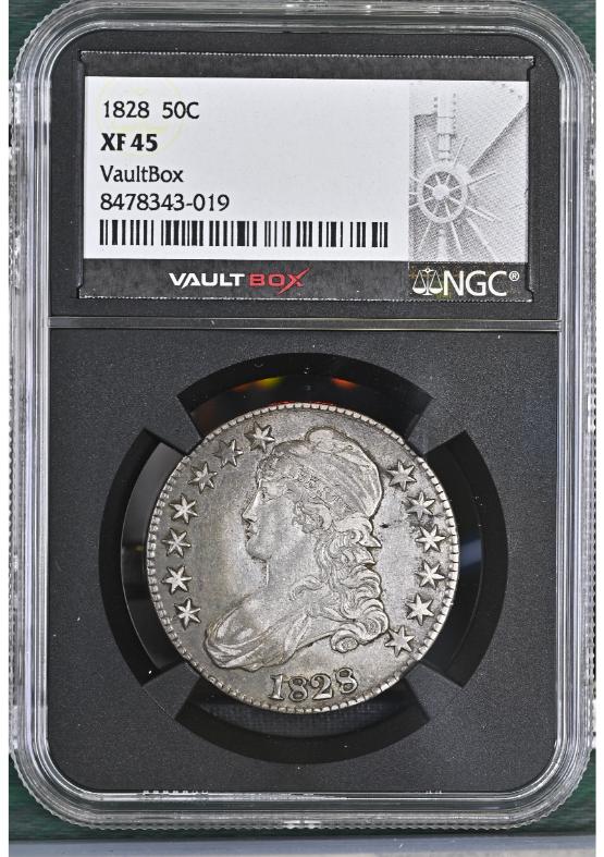 1828 50C NGC XF45 FRONT