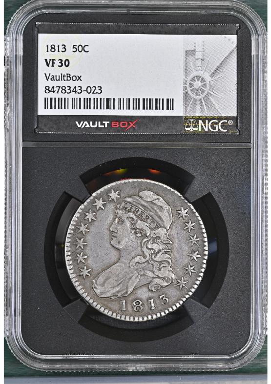 1813 50C NGC VF30 FRONT