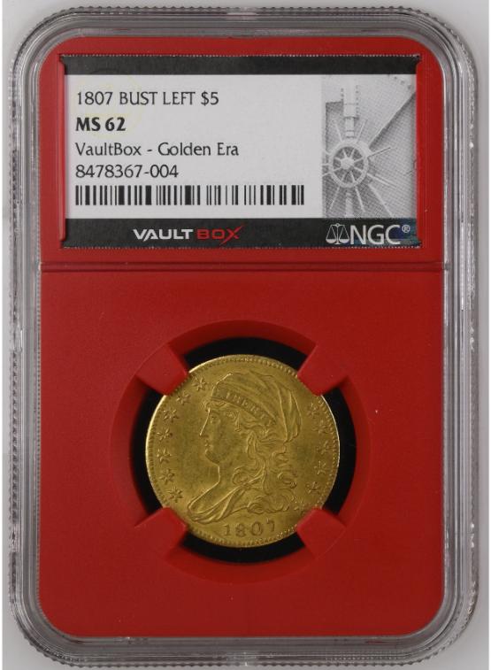 1807 G$5 BUST LEFT NGC MS62 FRONT