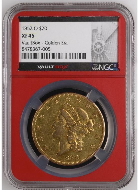 1852-O G$20 NGC XF45 FRONT