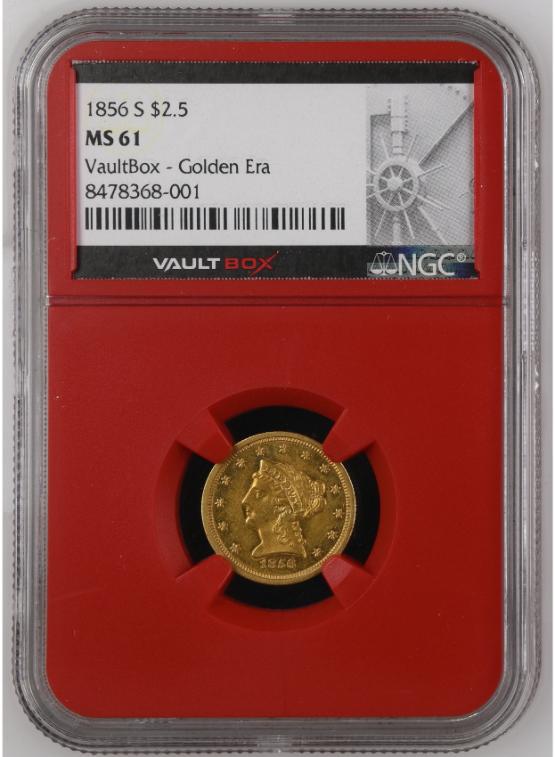1856-S G$2.5 NGC MS61 FRONT