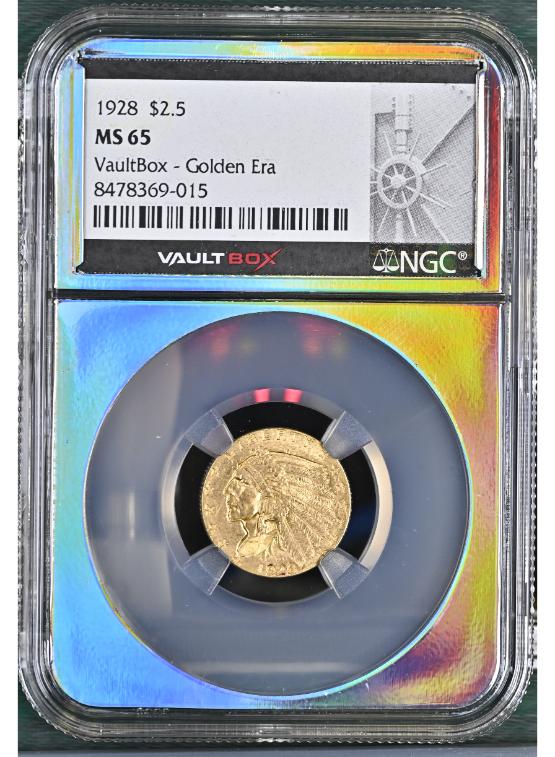 1928 G$2.5 NGC MS65 FRONT