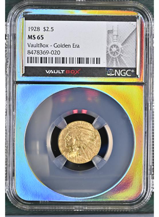 1928 G$2.5 NGC MS65 FRONT