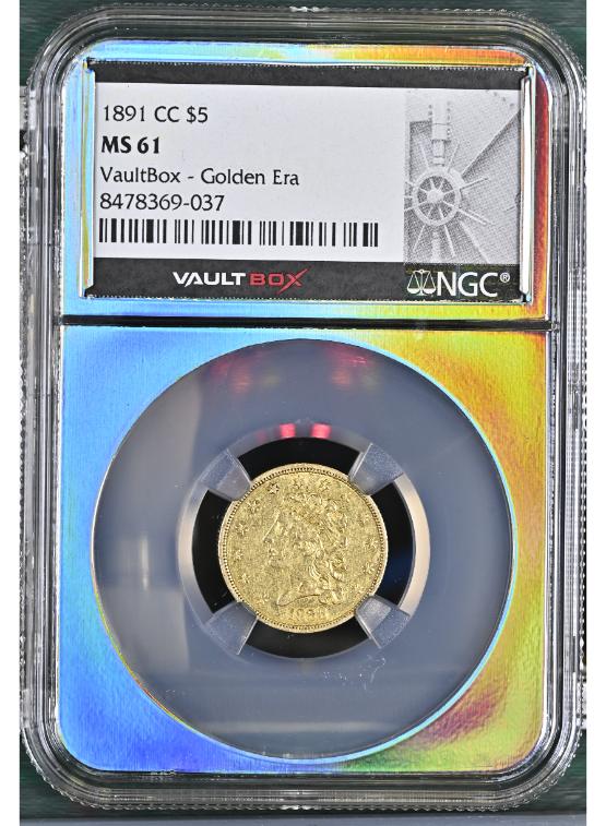 1891-CC G$5 NGC MS61 FRONT