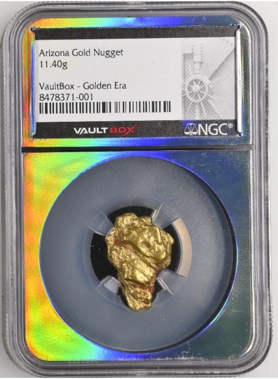 11.4 GRAM ARIZONA GOLD NUGGET NGC CERTIFIED FRONT