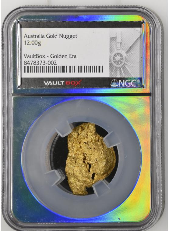 12 GRAM AUSTRALIA GOLD NUGGET NGC CERTIFIED FRONT