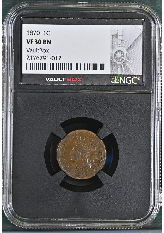 1870 1C NGC VF30BN FRONT