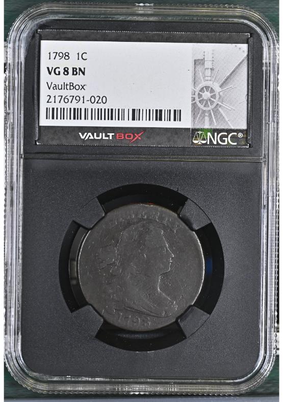1798 1C NGC VG8BN FRONT