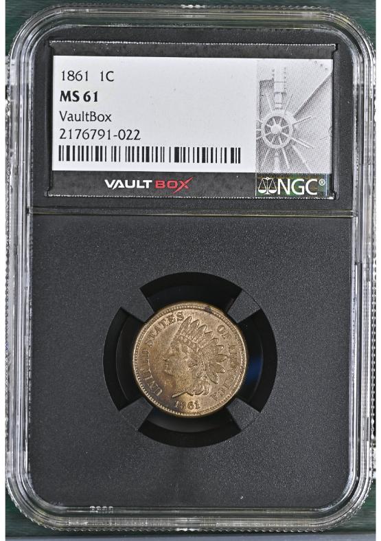 1861 1C NGC MS61 FRONT