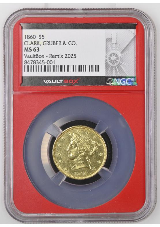 1860 G$5 CLARK