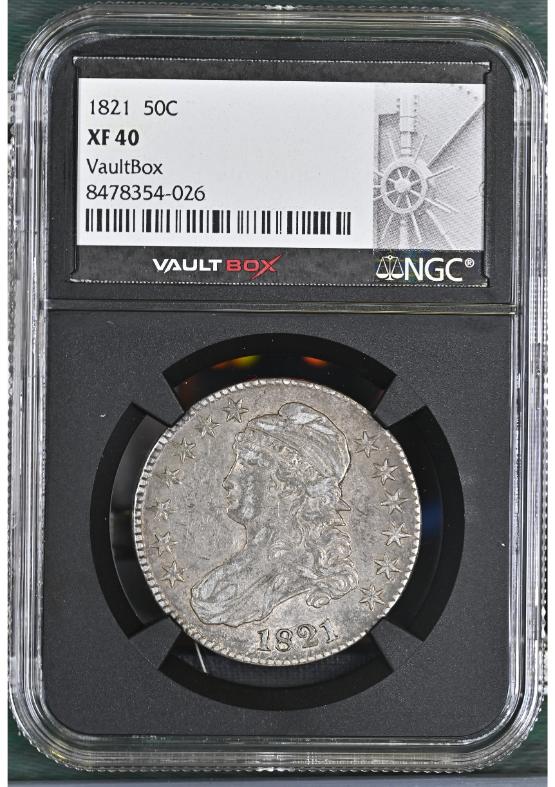 1821 50C NGC XF40 FRONT