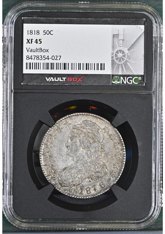 1818 50C NGC XF45 FRONT