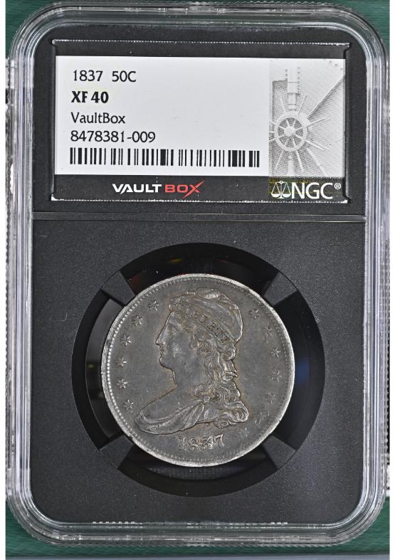 1837 50C NGC XF40 FRONT