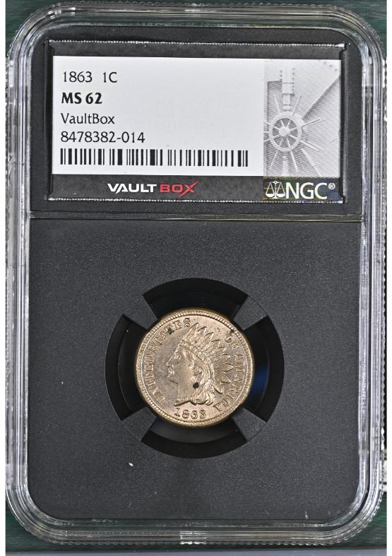 1863 1C NGC MS62 FRONT