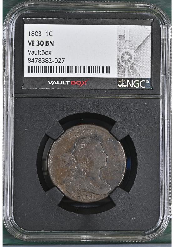 1803 1C NGC VF30BN FRONT