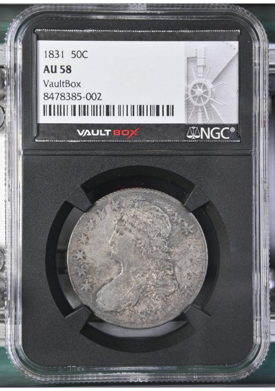 1831 50C NGC AU58 FRONT
