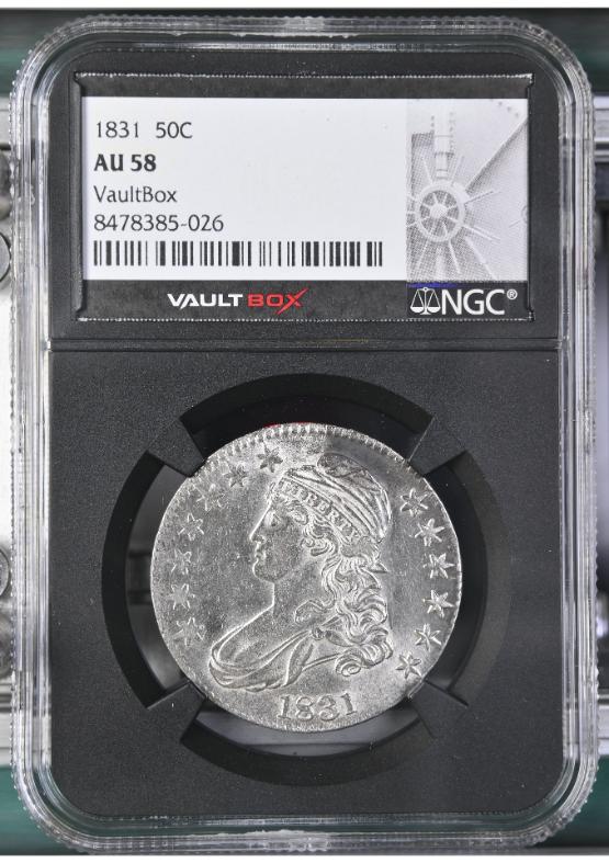 1831 50C NGC AU58 FRONT
