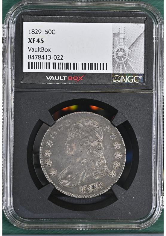 1829 50C NGC XF45 FRONT