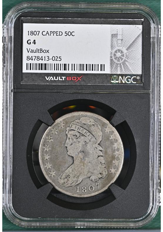 1807 CAPPED 50C NGC G4 FRONT