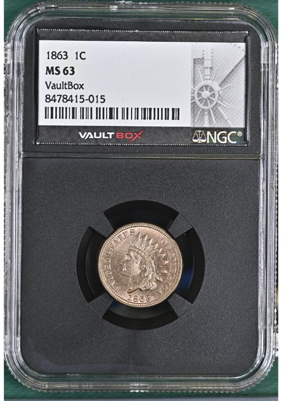 1863 1C NGC MS63 FRONT