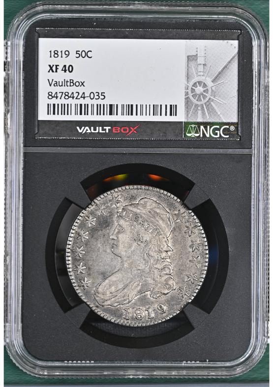 1819 50C NGC XF40 FRONT