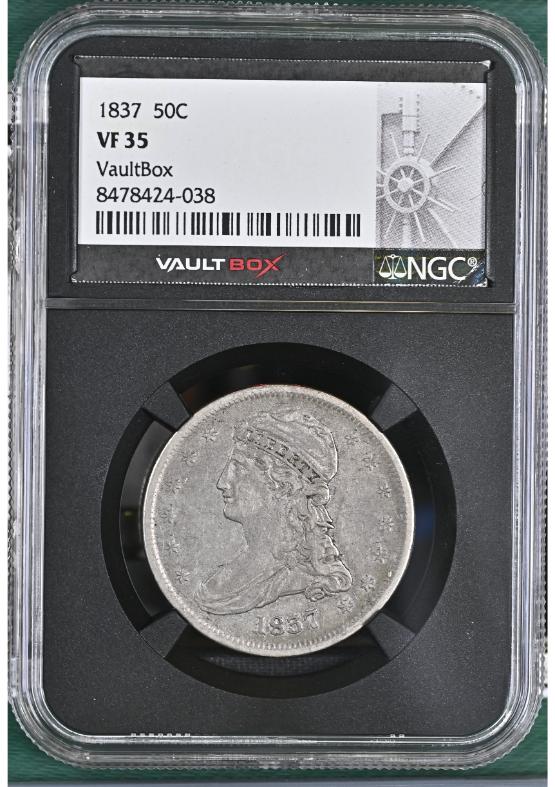 1837 50C NGC VF35 FRONT