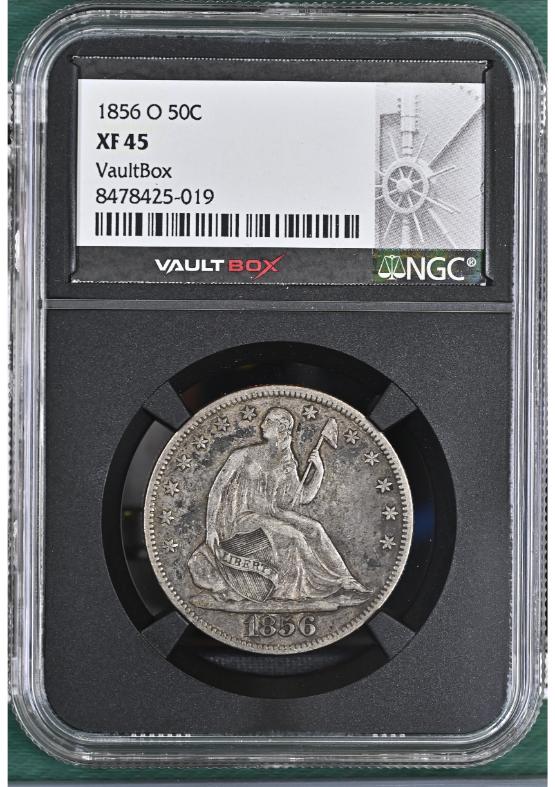 1856-O 50C NGC XF45 FRONT