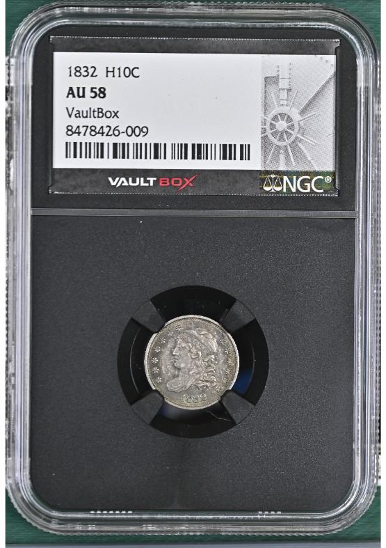 1832 H10C NGC AU58 FRONT