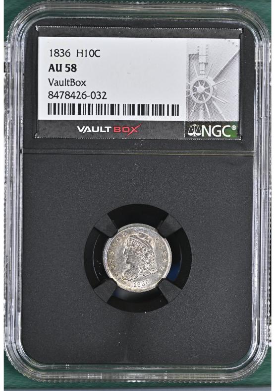 1836 H10C NGC AU58 FRONT
