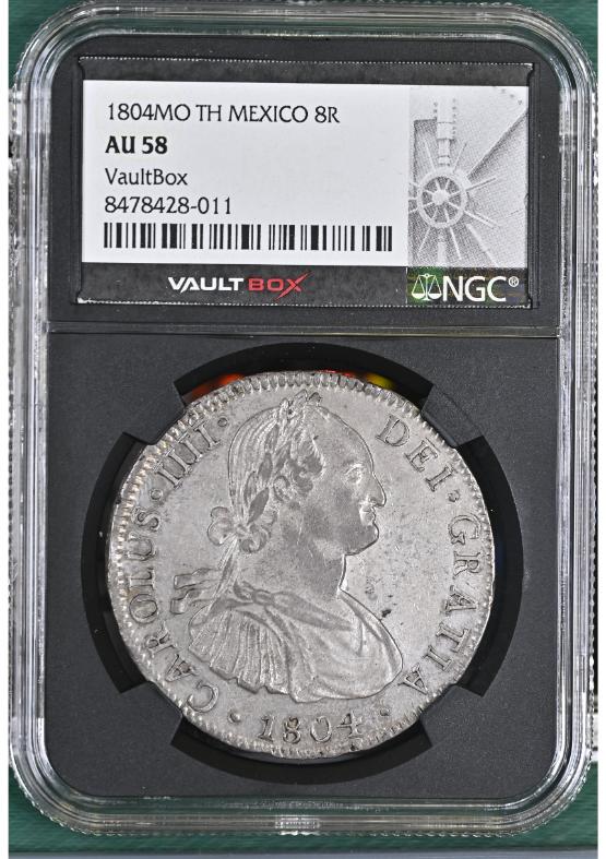 1804MO TH MEXICO 8R NGC AU58 FRONT