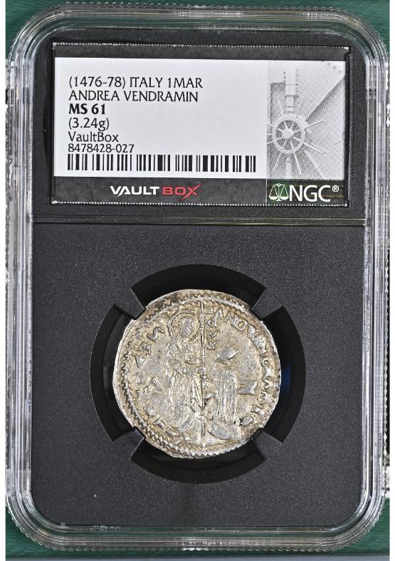 (1476-78) ITALY 1MAR VENICE ANDREA VENDRAMIN NGC MS61 FRONT