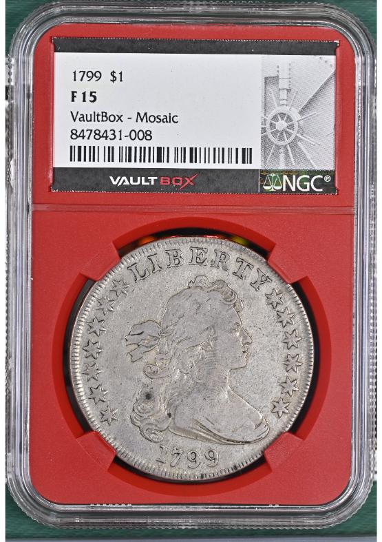 1799 $1 NGC F15 FRONT