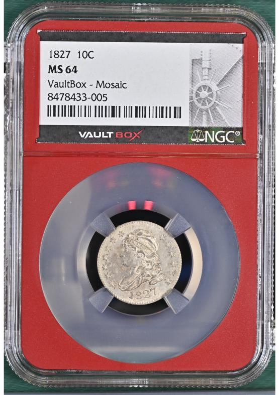 1827 10C NGC MS64 FRONT