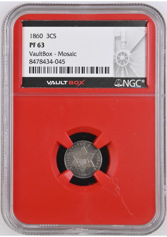 1860 3CS NGC PF63 FRONT