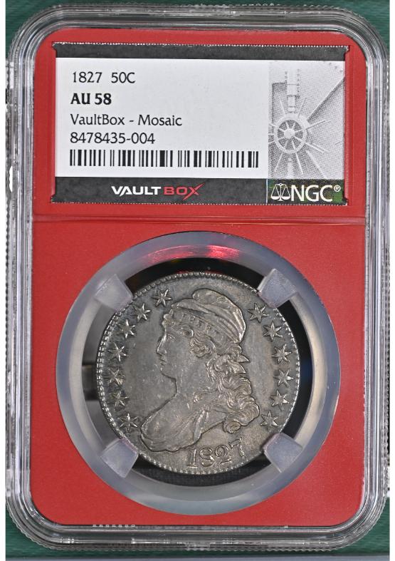 1827 50C NGC AU58 FRONT