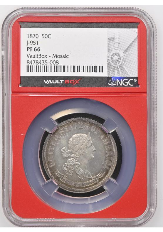1870 50C J-951 NGC PF66 FRONT