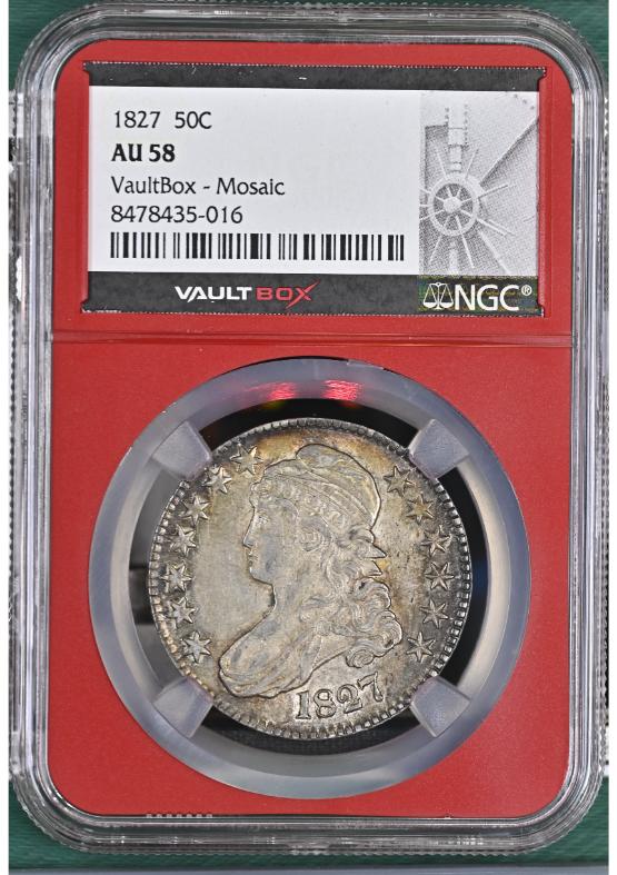 1827 50C NGC AU58 FRONT