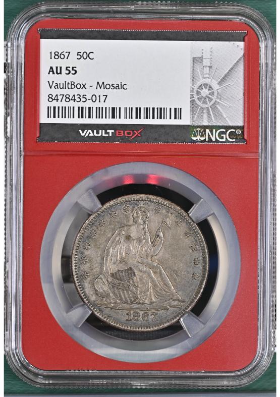 1867 50C NGC AU55 FRONT
