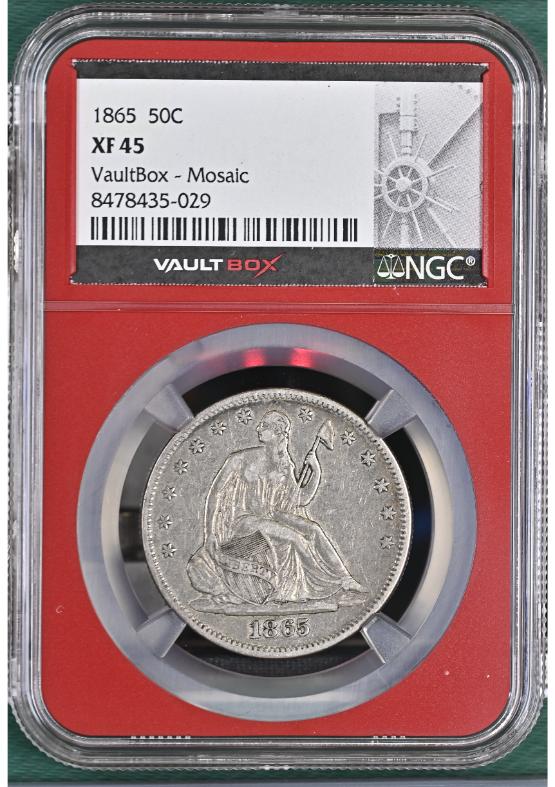 1865 50C NGC XF45 FRONT