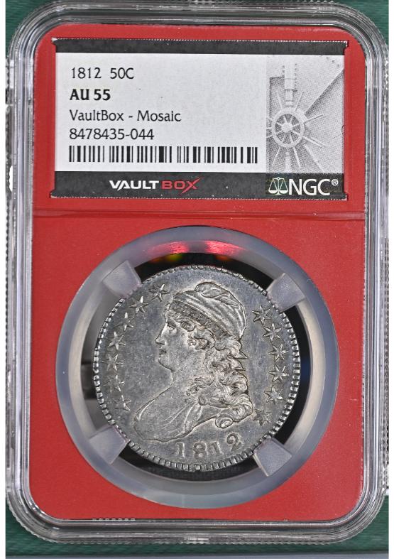1812 50C NGC AU55 FRONT