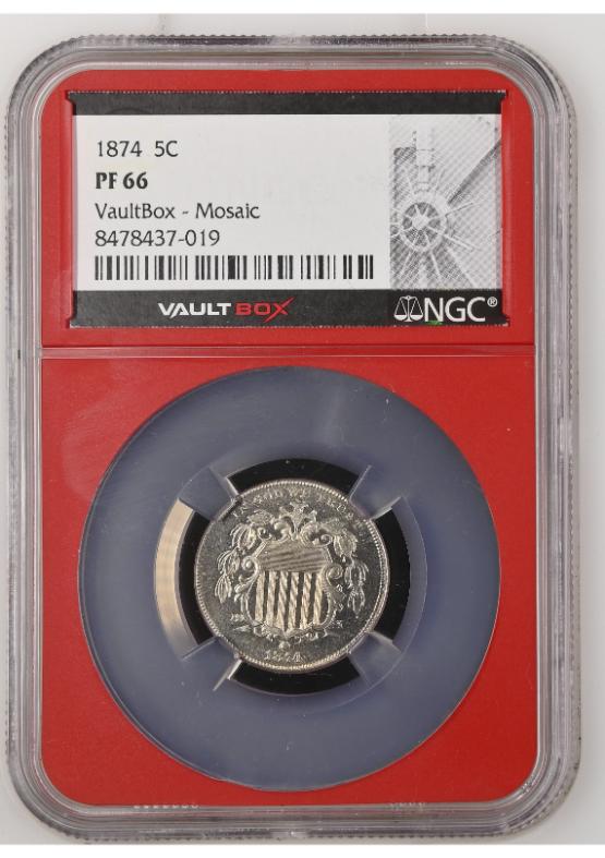 1874 5C NGC PF66 FRONT