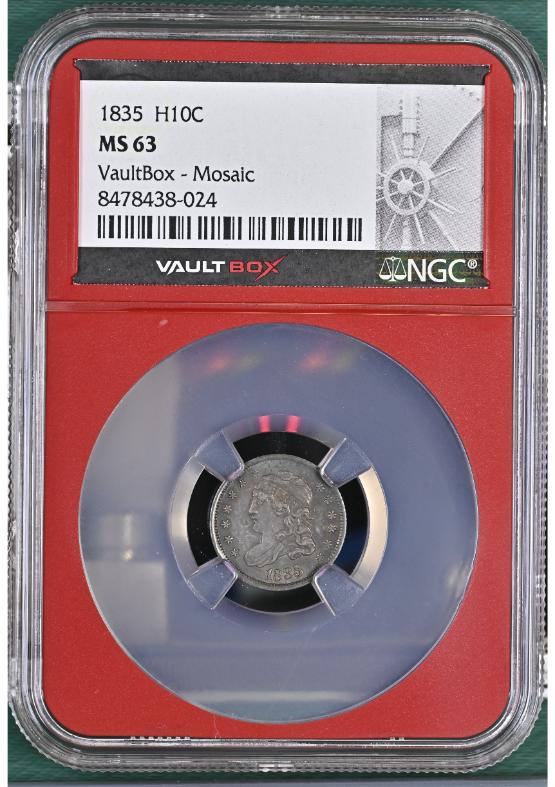 1835 H10C NGC MS63 FRONT