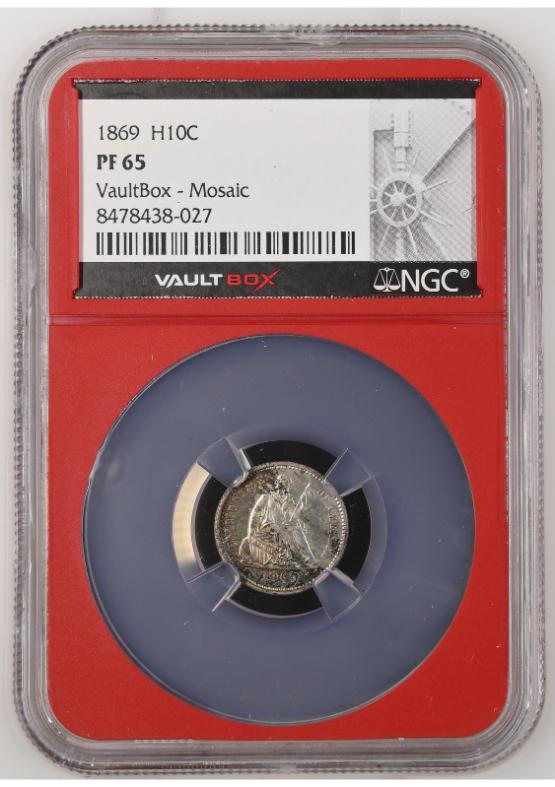 1869 H10C NGC PF65 FRONT