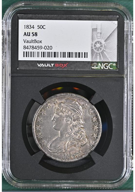 1834 50C NGC AU58 FRONT