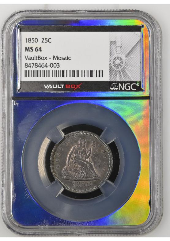 1850 25C NGC MS64 TONER FRONT